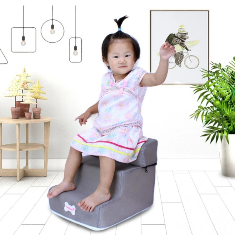 (image for) Pet Stairs High Rebound Soft Washable Pet Ramp Climbing Ladder